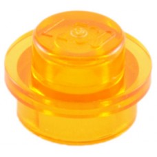 LEGO lapos elem kerek 1x1, átlátszó narancssárga (4073)